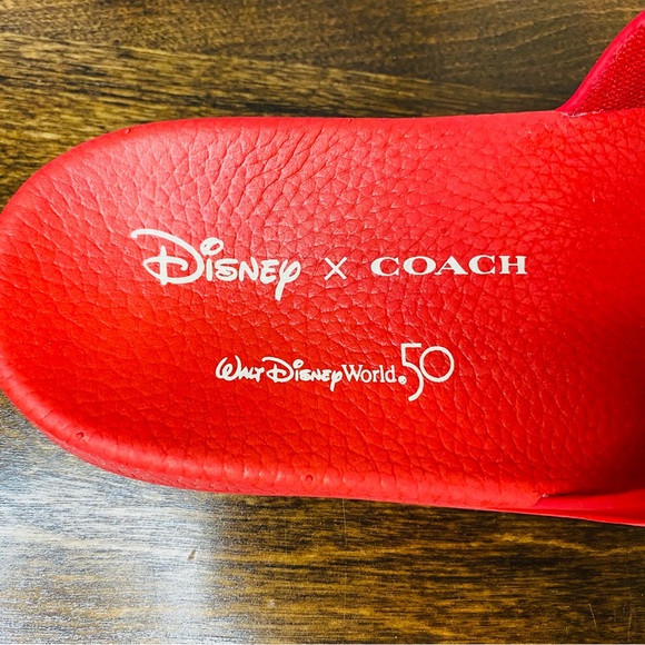 NWT Authentic Coach Disney Slides Walt Disney 50th Anniversary - Picture 7 of 9